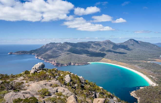 Enjoy Freycinet Peninsula from the air