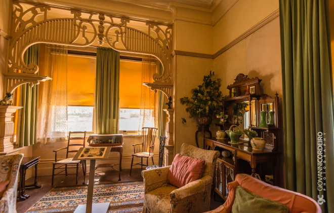 Interior of Saumarez Homestead in Armidale.