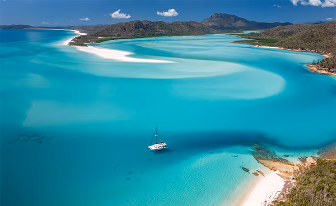 Boat in a bay