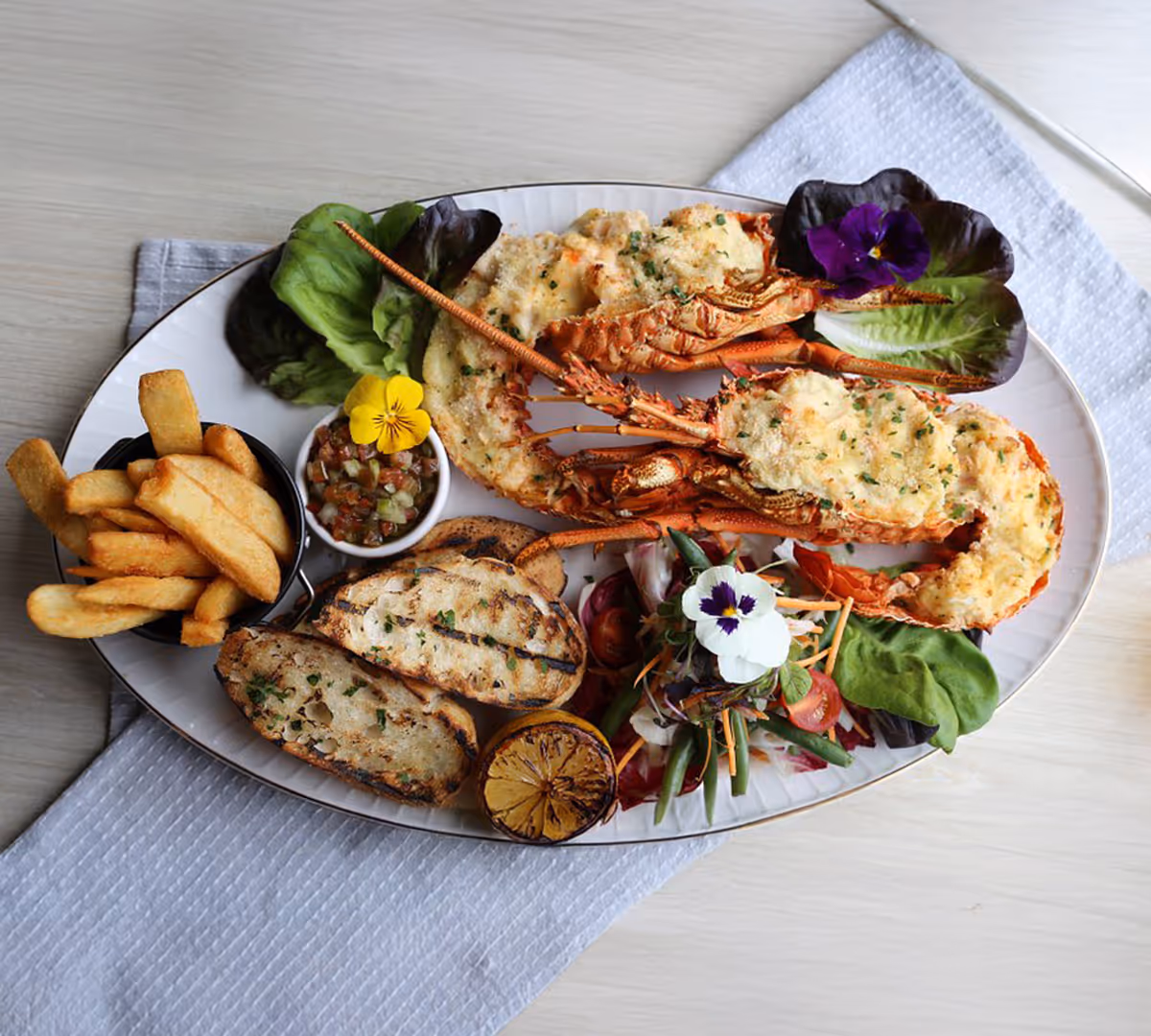 Plated meal served during a tour, showing how dietary requirements can be accommodated