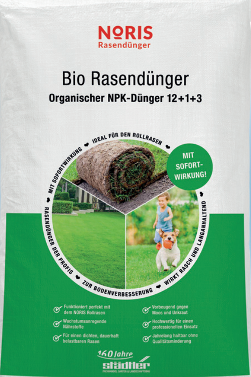 Bio Rasendünger Organisch 25kg Sack