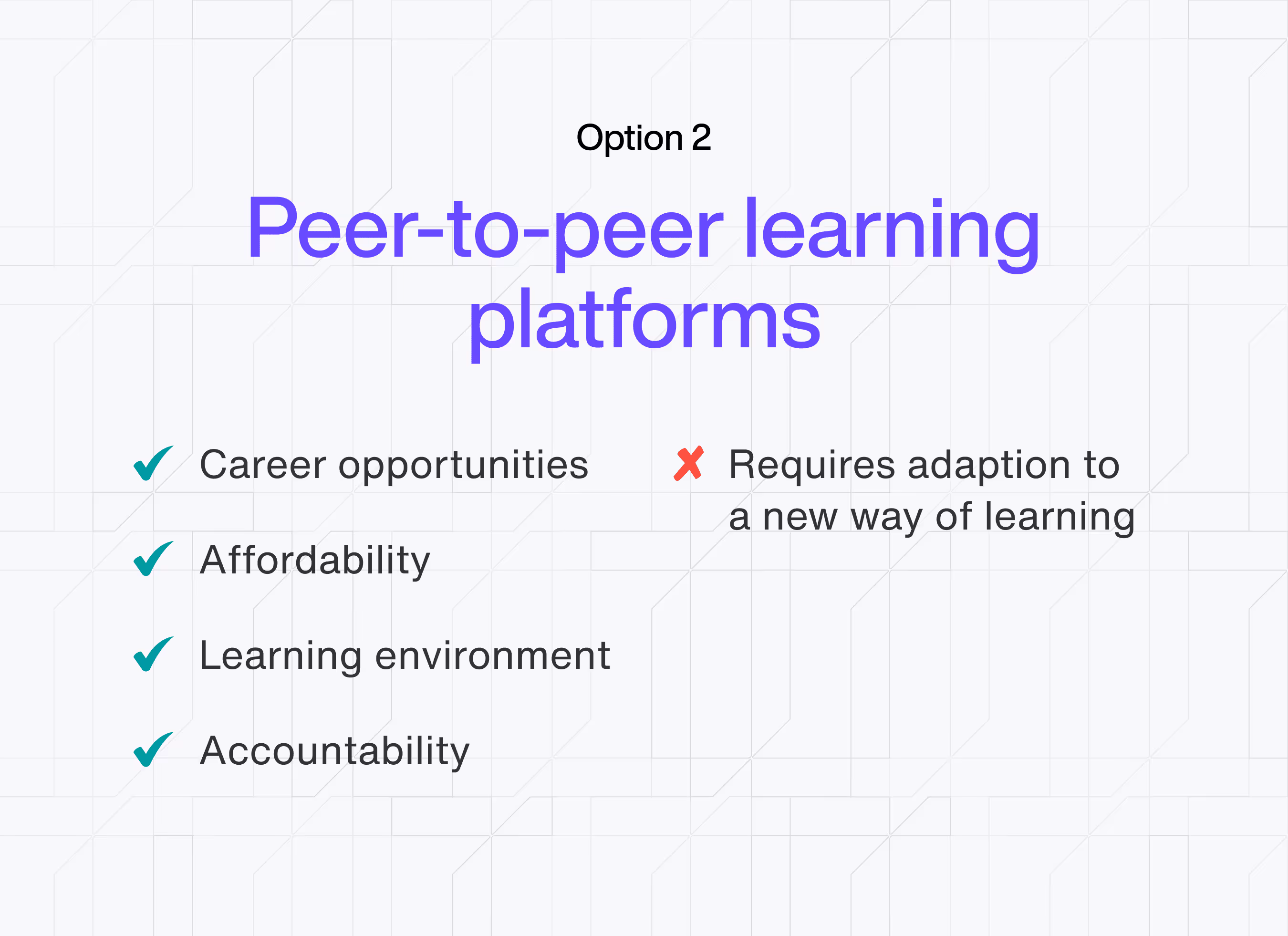 Peer-to-peer learning platform pros and cons