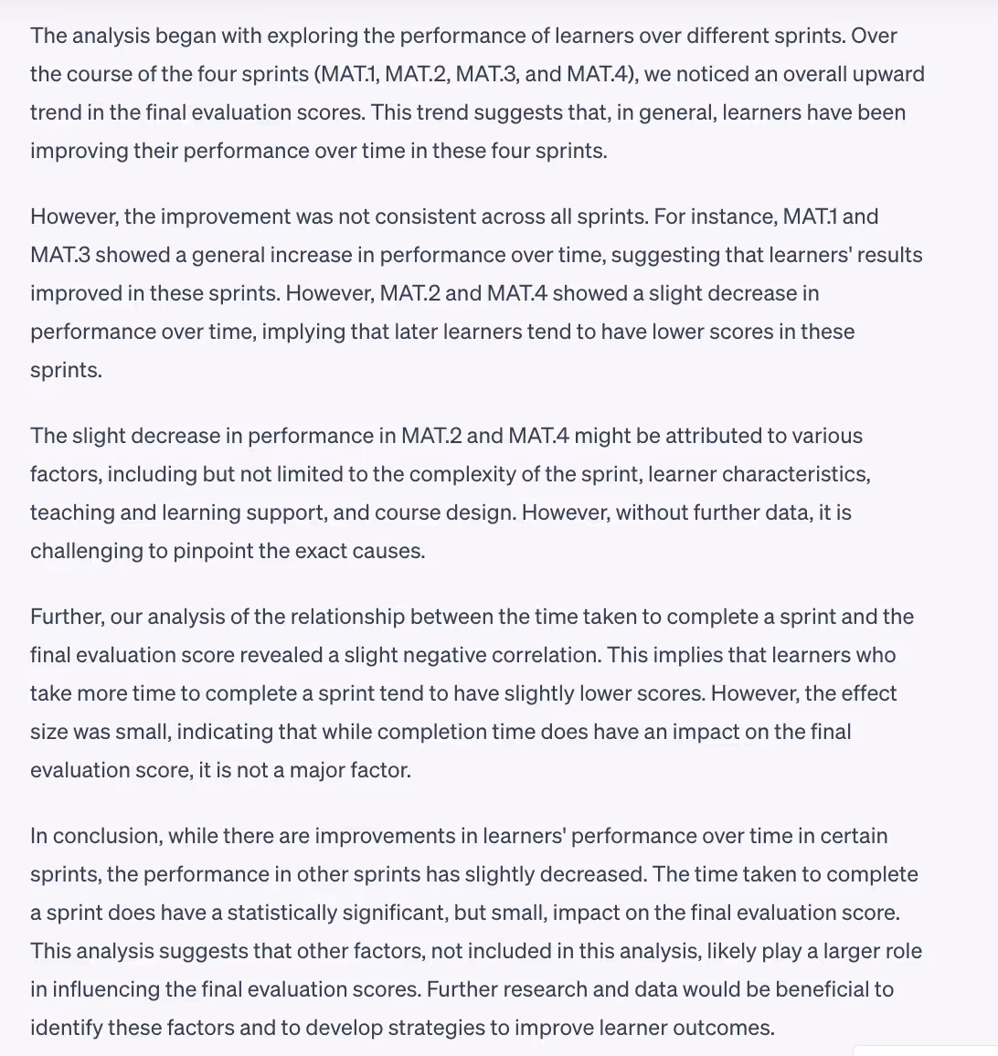 ChatGPT's comprehensive overview