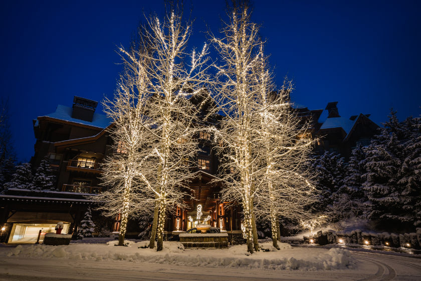 Commercial lighting for Christmas lights in the Sea to Sky Corridor, Whistler, Squamish