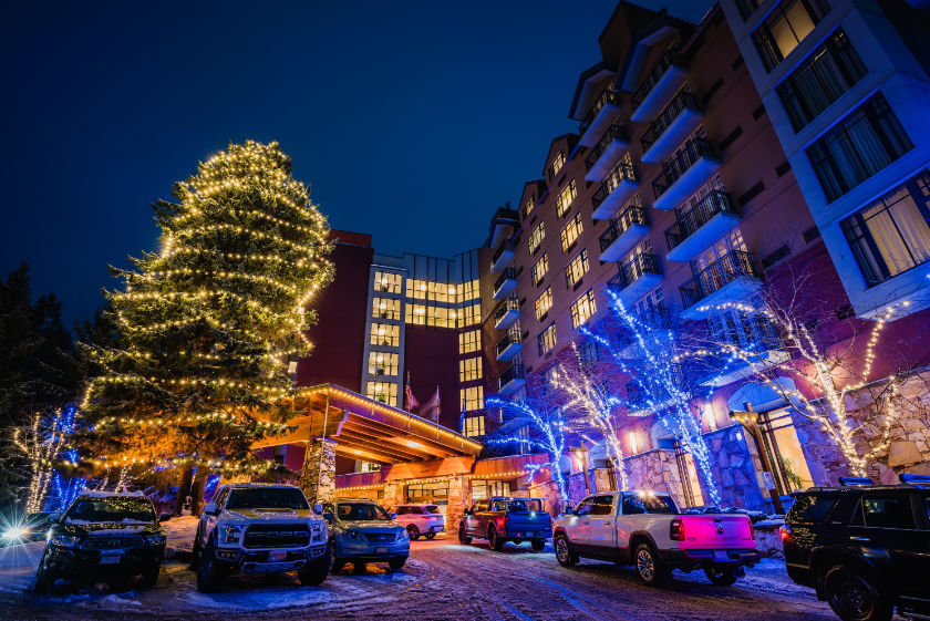 Commercial lighting for Christmas lights in the Sea to Sky Corridor, Whistler, Squamish