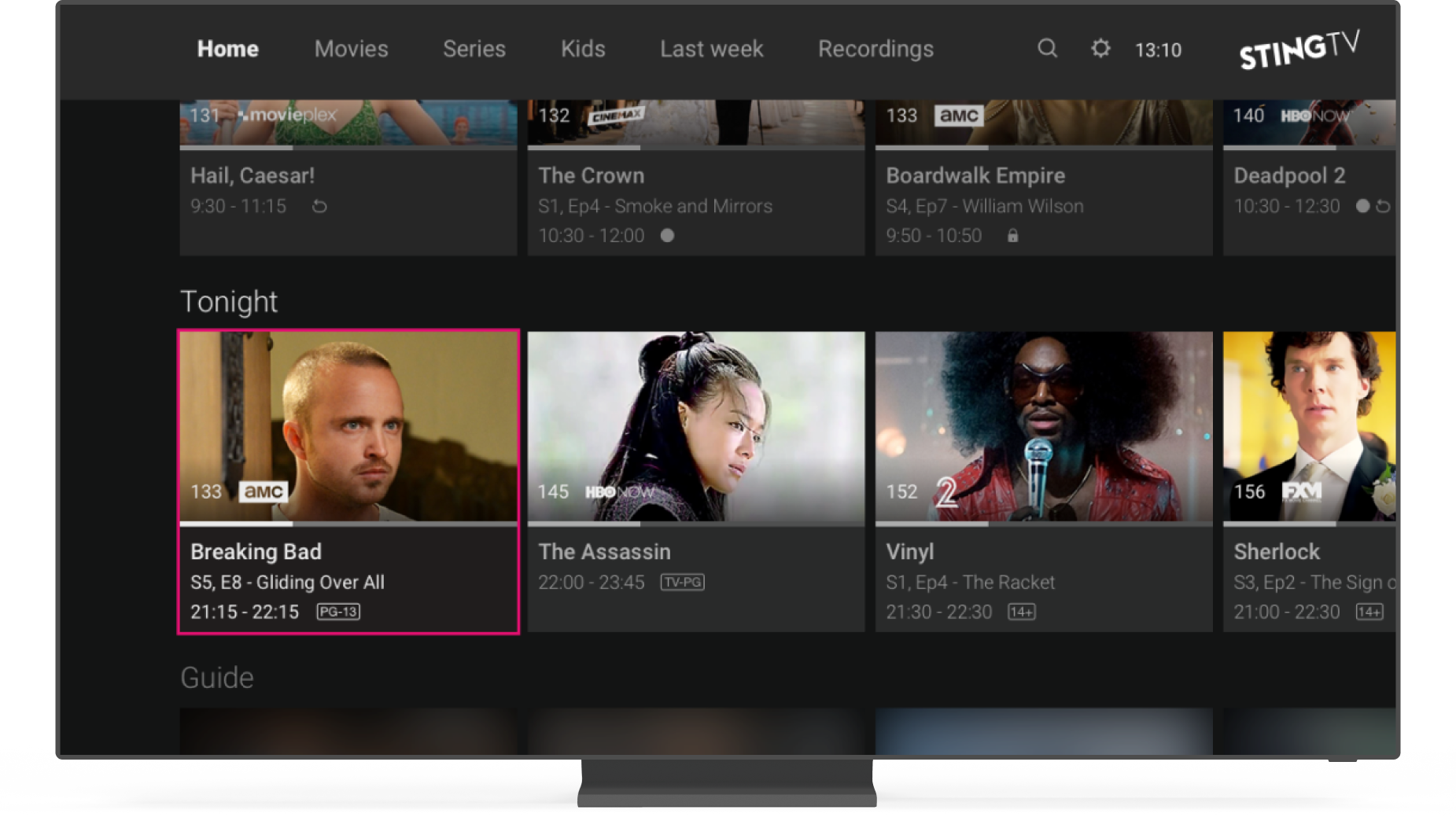 yes. STINGTV