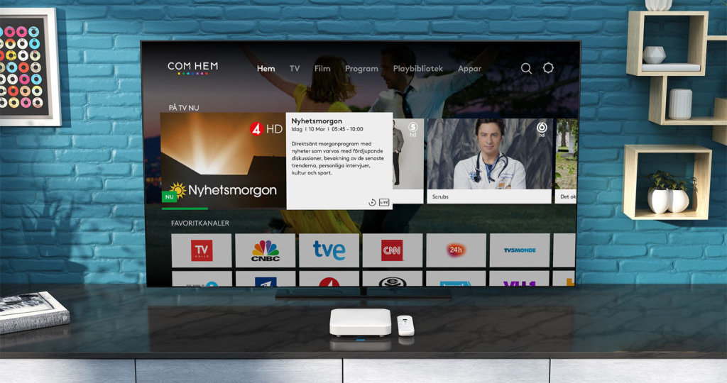 Com Hem Deploys Ground-Breaking Hybrid Android TV STB Based On 3READY Operator Tier