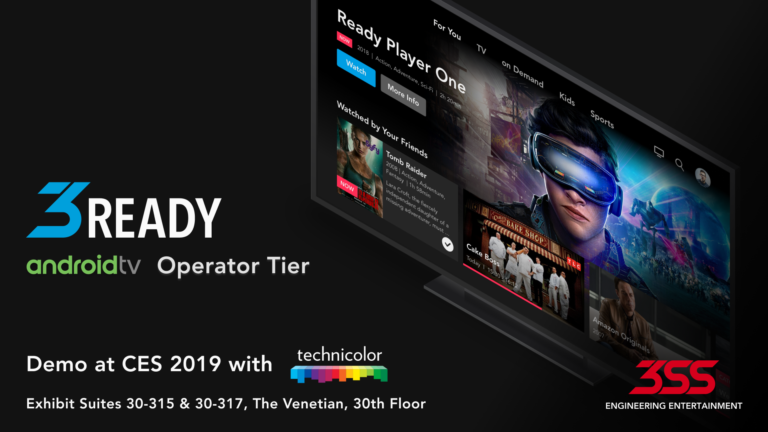 3SS And Technicolor Debut Pre-Integrated Custom Launcher On Android P STBs For Emerging Markets At CES 2019