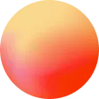 Gradient circle blending yellow, peach, and coral colors.