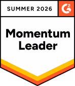 G2 Momentum Leader award badge for contract management software