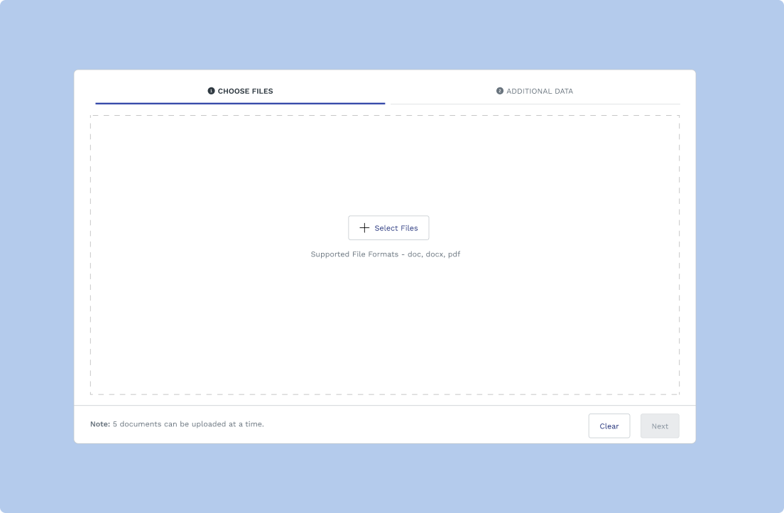 SpotDraft’s drag and drop feature to import contracts