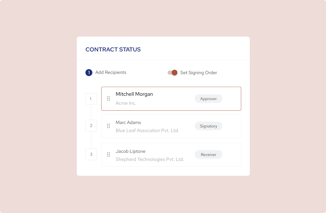 With SpotDraft, you get a clear overview of contract status