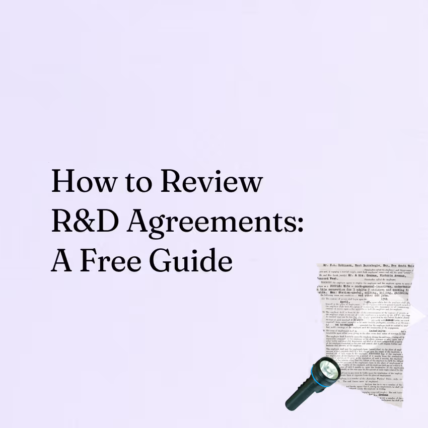 How to Review Research and Development (R&D) Agreements