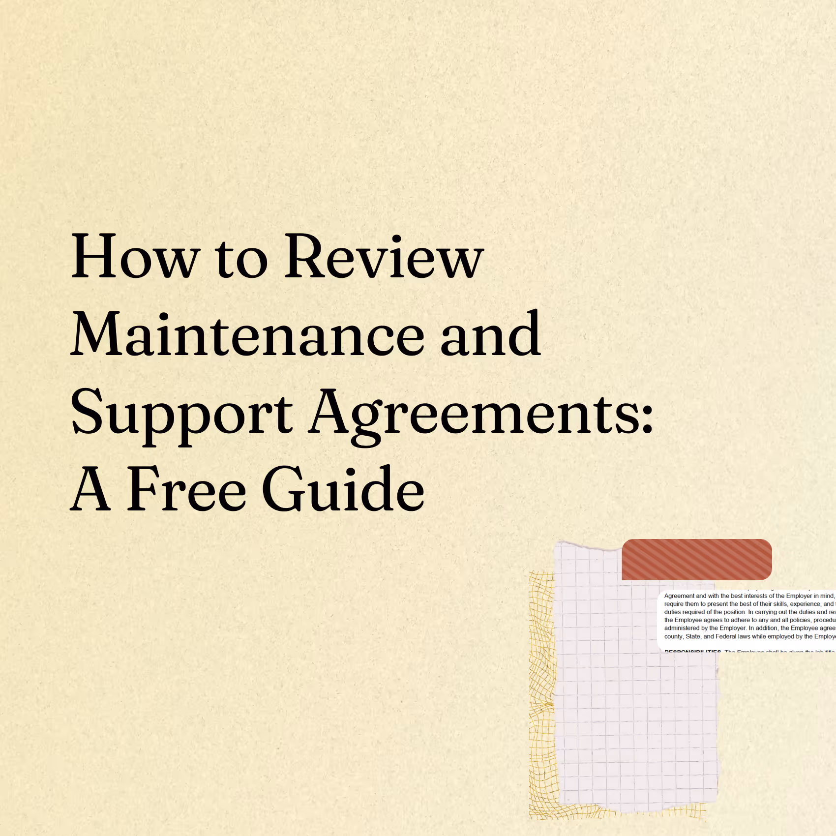 How to Review Maintenance and Support Agreements: A Comprehensive Guide