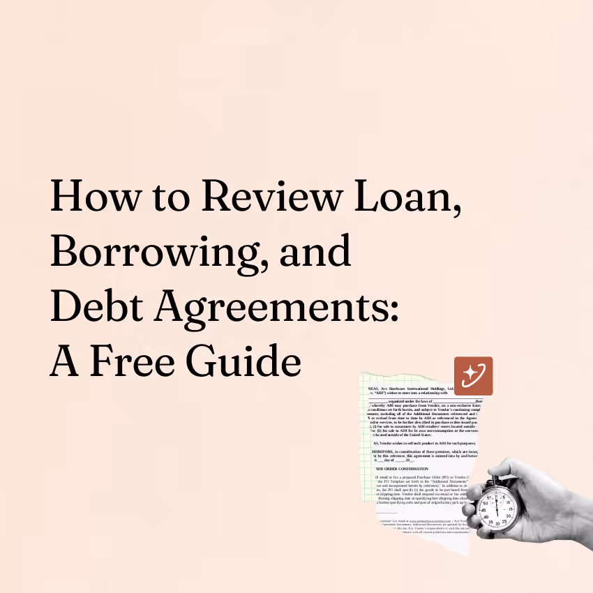 How to Review Loan, Borrowing, and Debt Agreements: A Comprehensive Guide