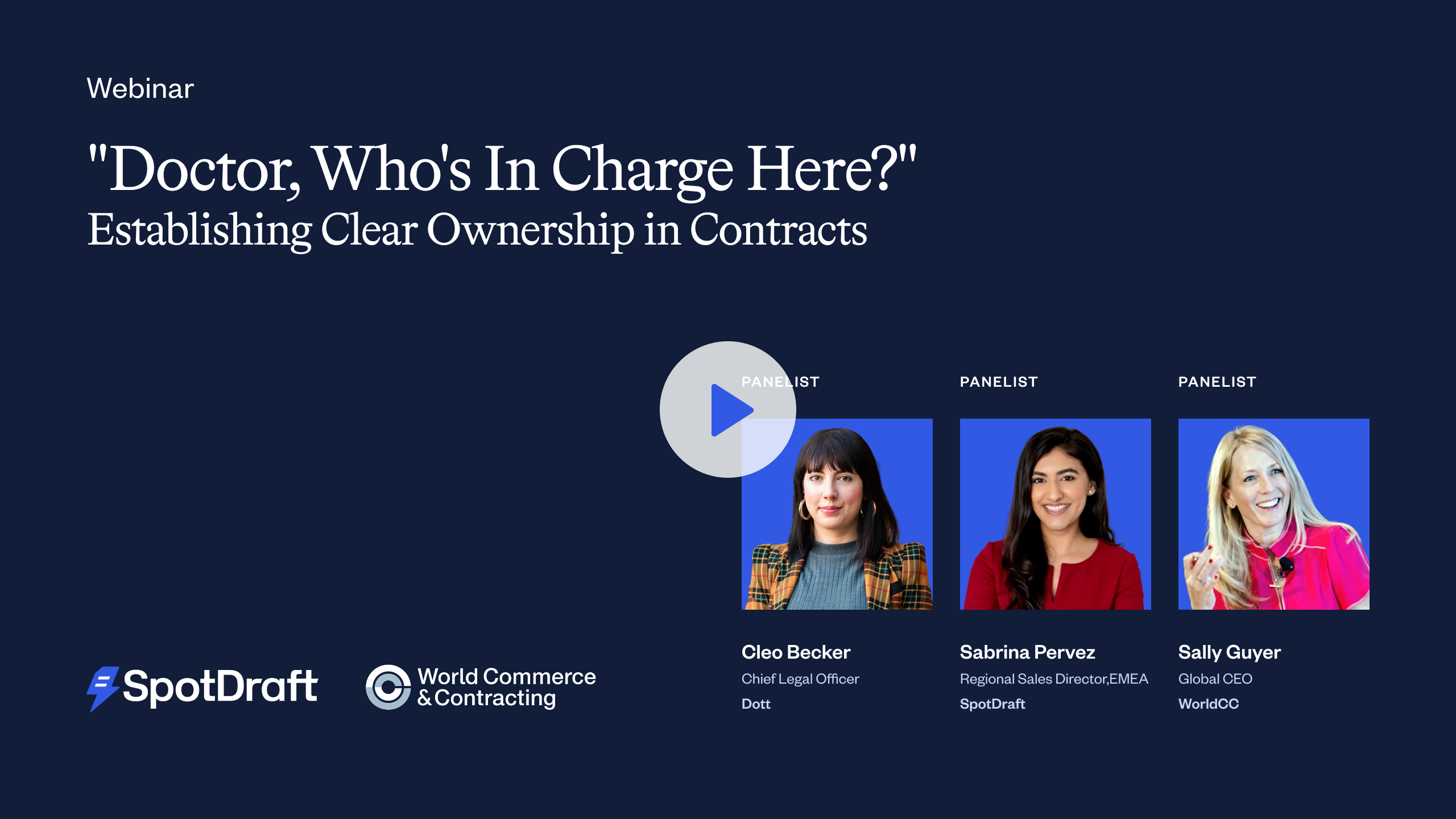 "Doctor, Who's In Charge Here?" Establishing Clear Ownership in Contracts