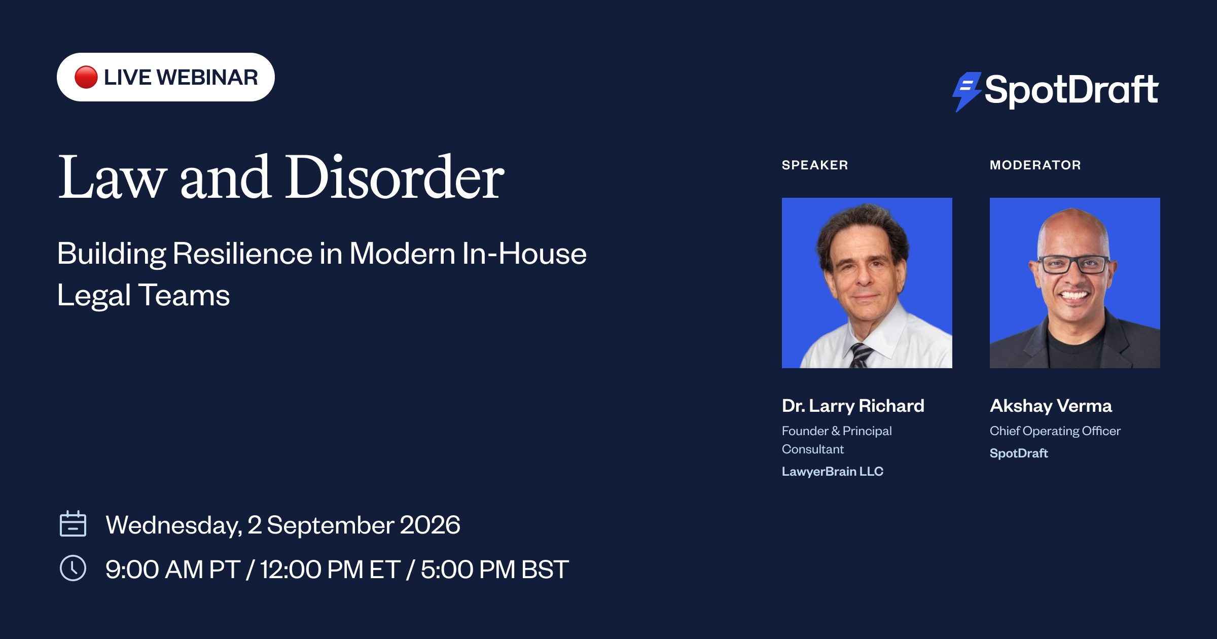 Law and Disorder - Building Resilience in Modern In-House Legal Teams
