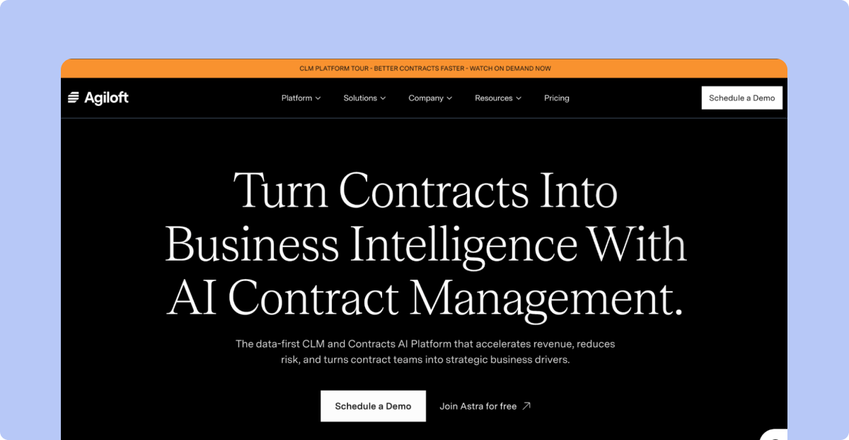 Agiloft contract workflow configuration interface
