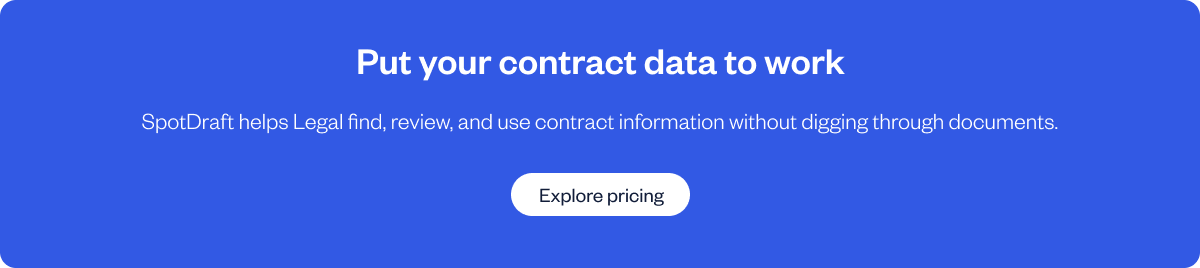 SpotDraft contract lifecycle management platform