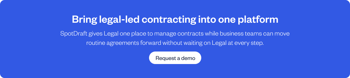 SpotDraft contract lifecycle management platform