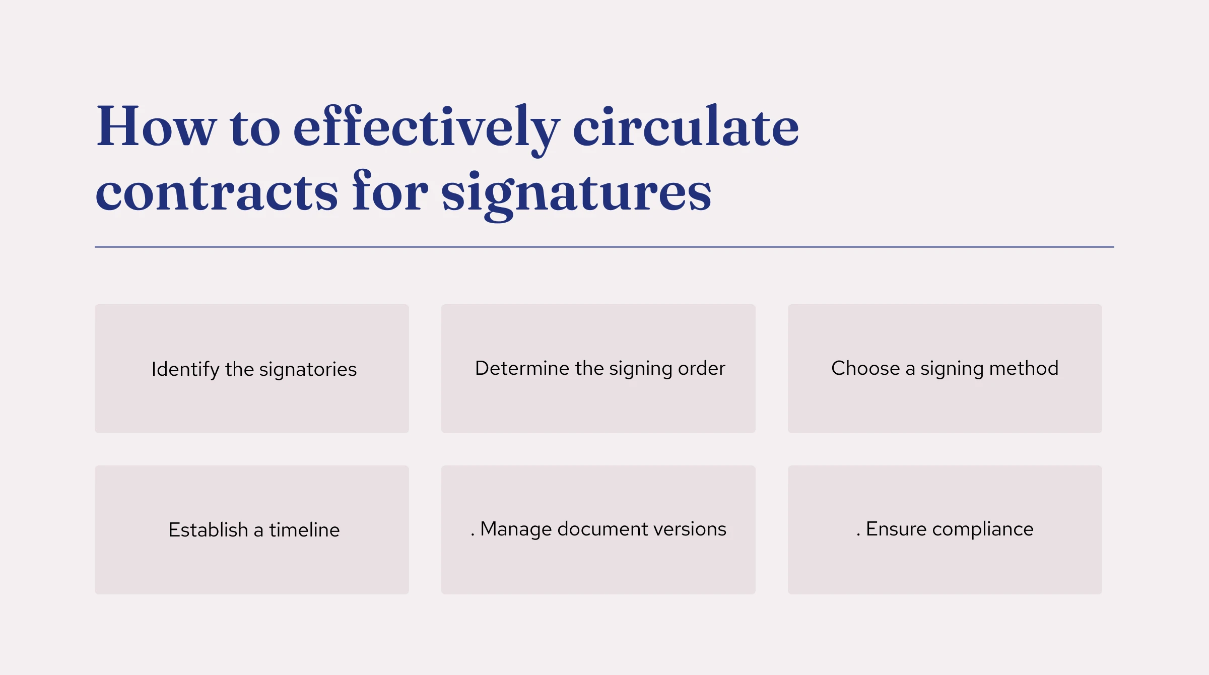 Tips on How to effectively circulate contracts for signatures