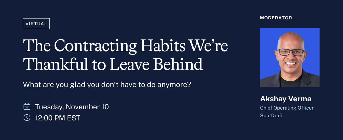The Contracting Habits We’re Thankful to Leave Behind