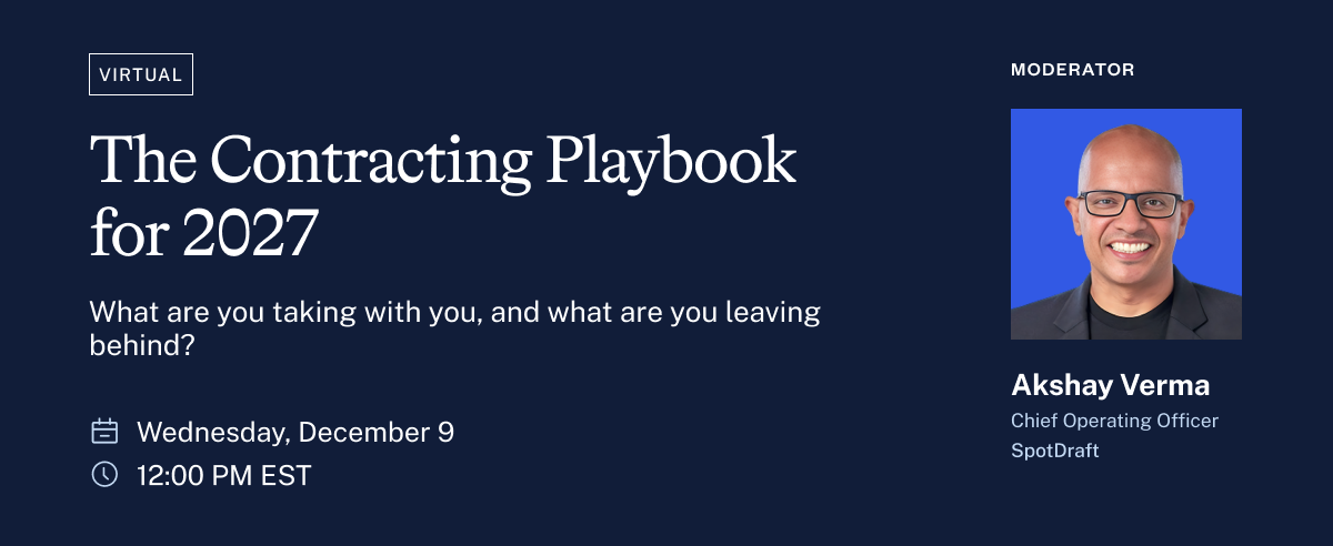 The Contracting Playbook for 2027