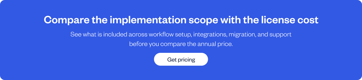 Compare Agiloft and SpotDraft pricing and implementation