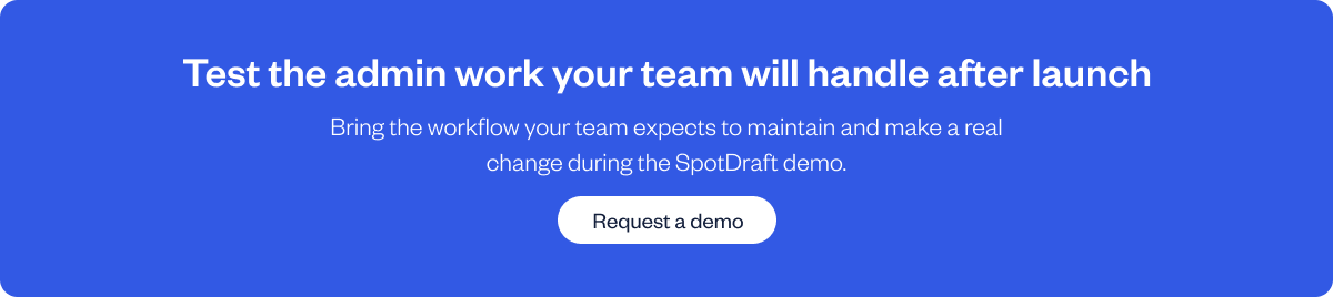 Compare Agiloft and SpotDraft using your contract workflow