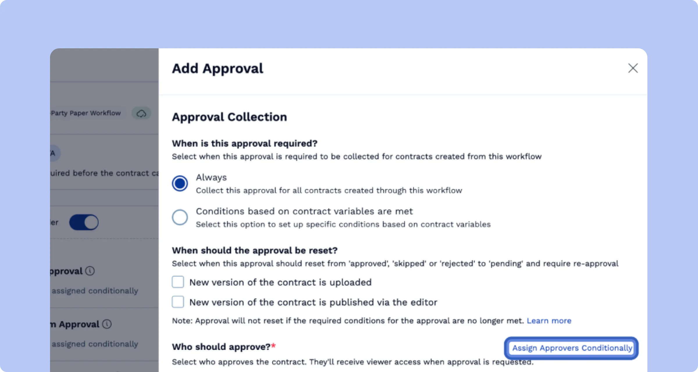 SpotDraft conditional contract approval workflow