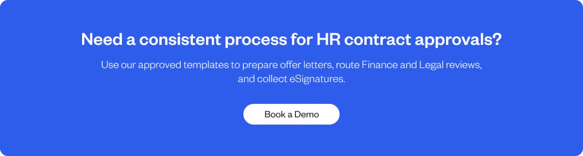 SpotDraft HR contract templates, approvals, and repository.