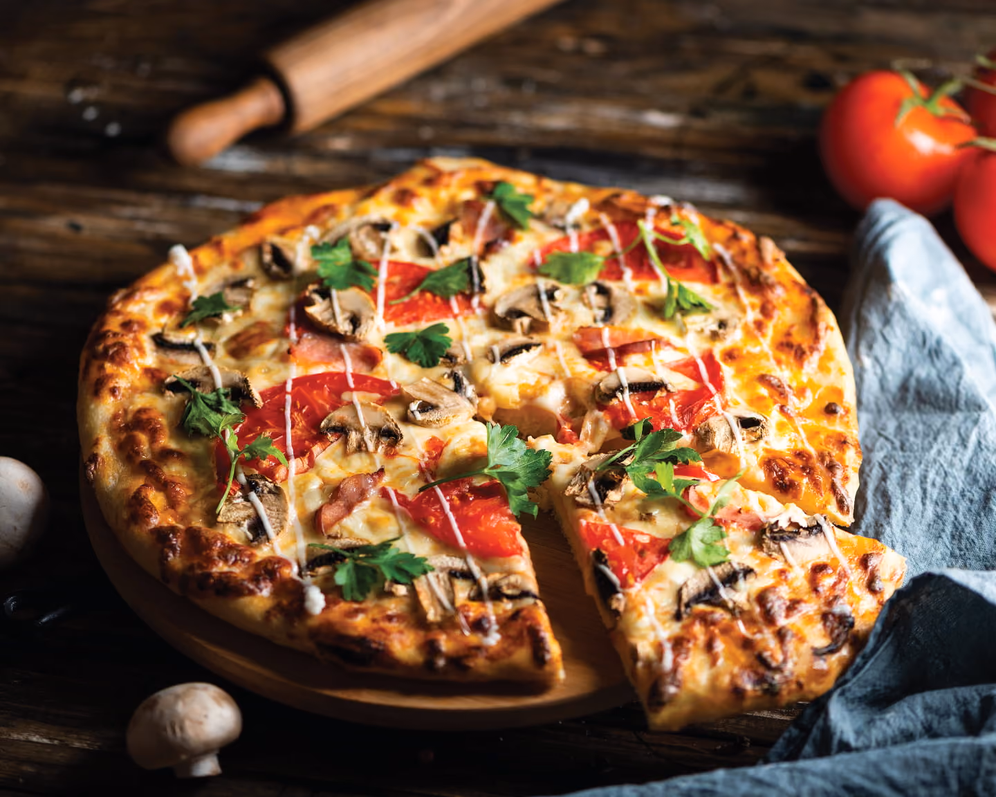 Gourmet pizza 