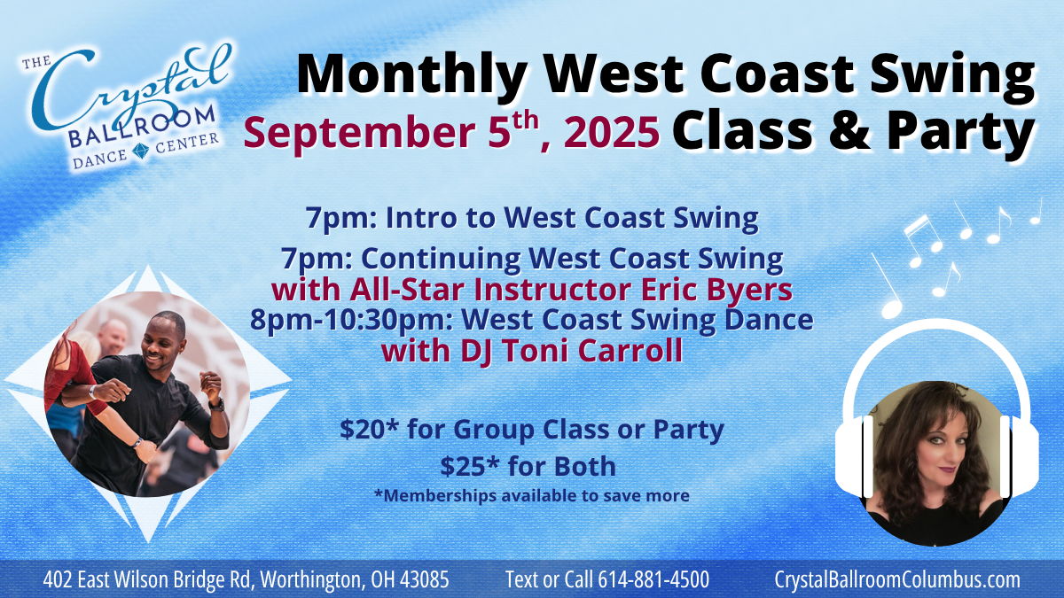 West Coast Swing Class and Party - Sept 5