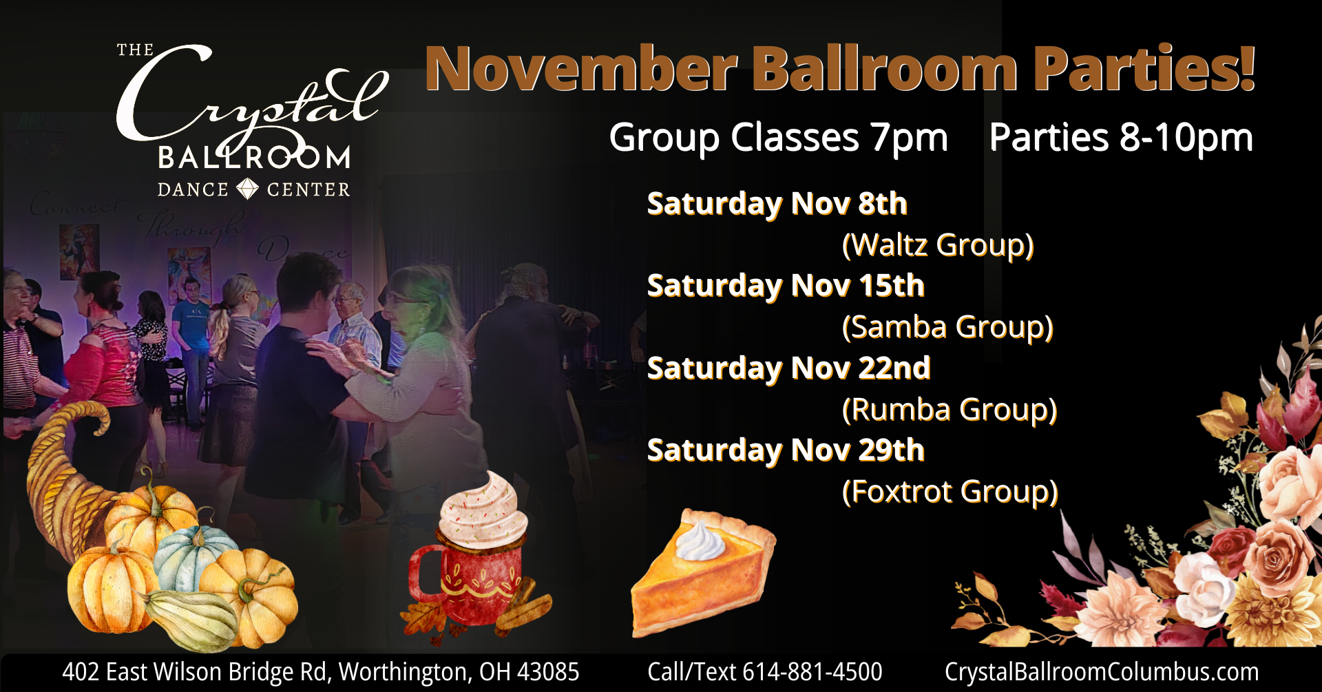 November Ballroom Dance Parties - Waltz - Nov 8
