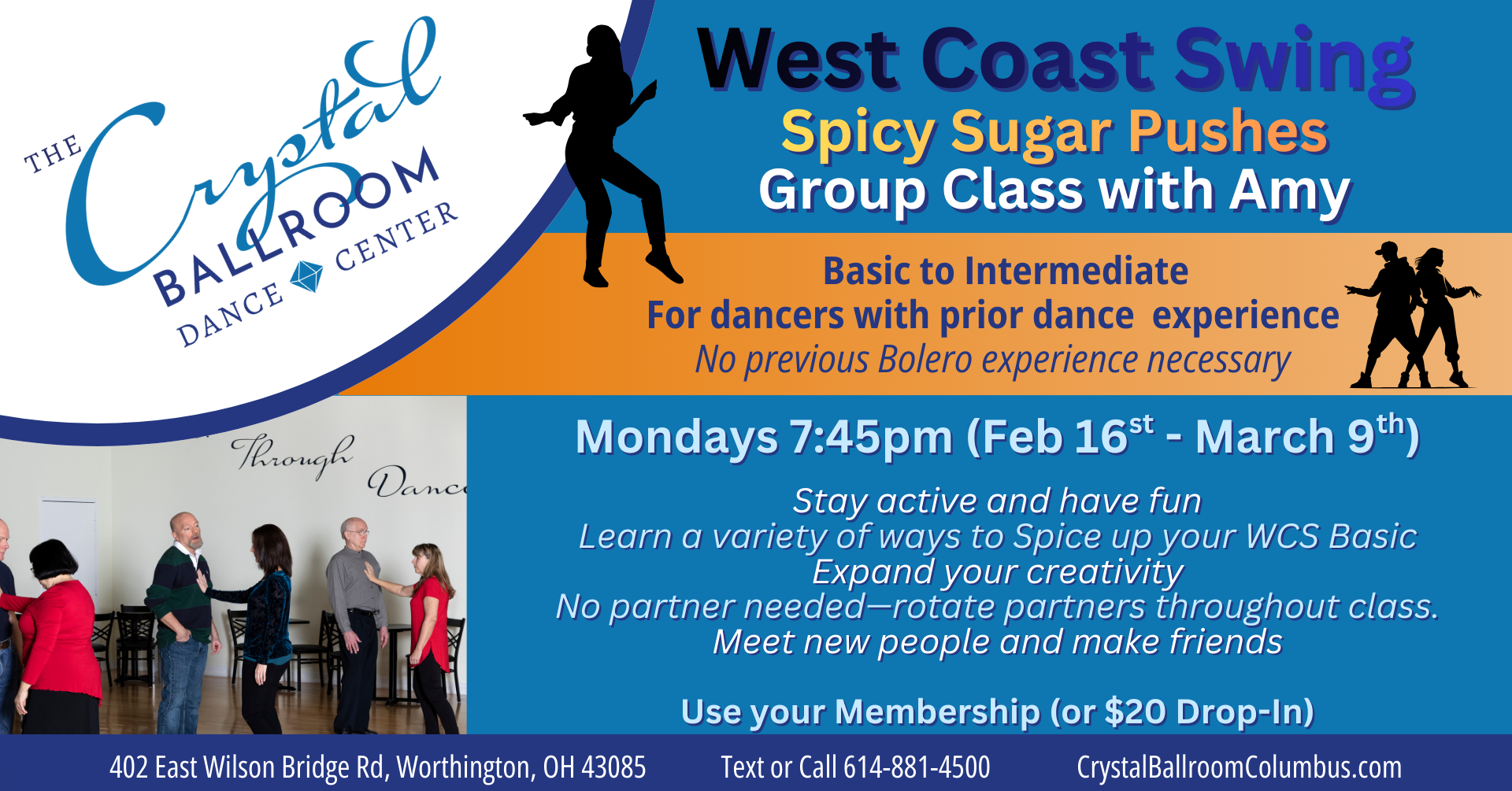 West Coast Swing Spicy Sugar Pushes Group Class - Mar 2