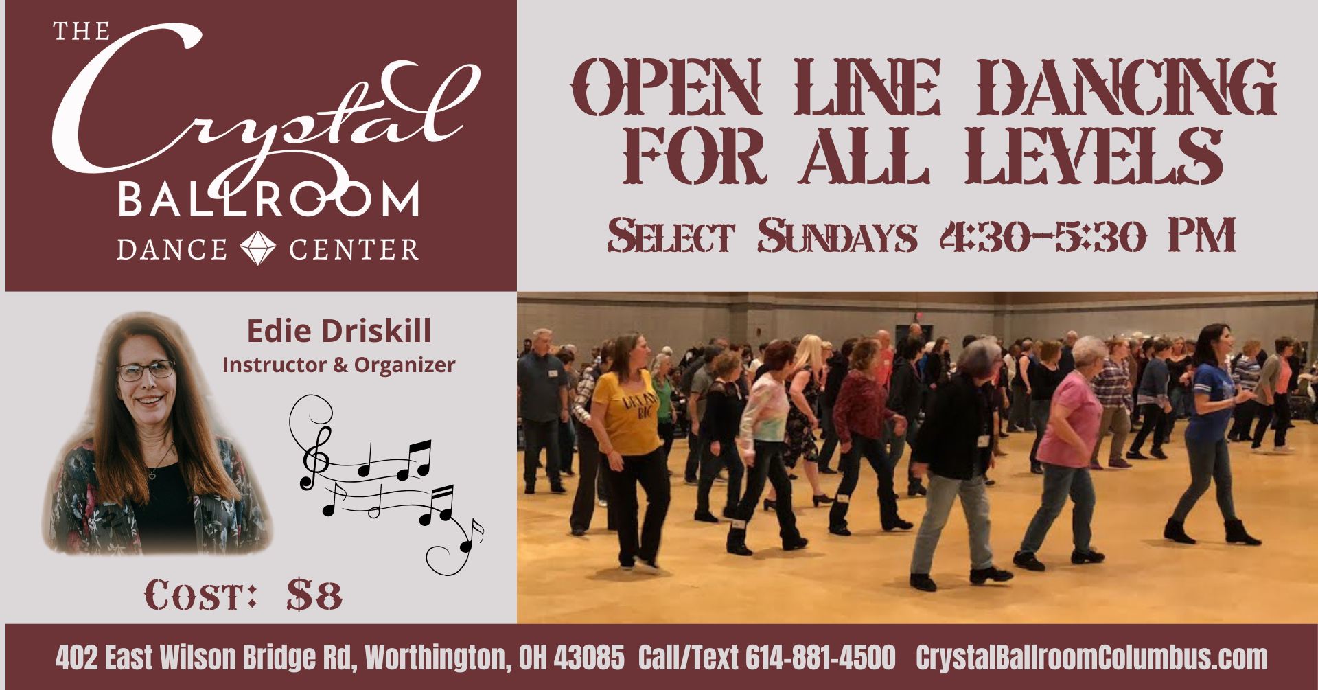 Open Line Dancing - All Levels - Apr 26