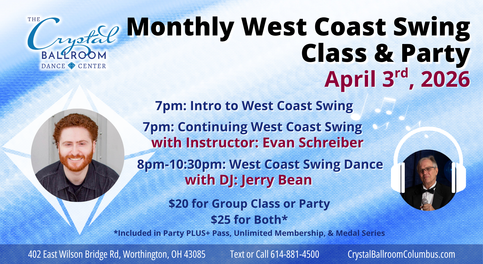 West Coast Swing Class and Party - Apr 3