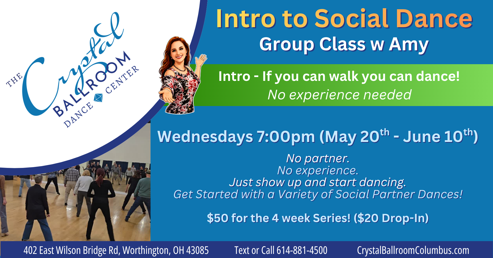 Intro to Social Dance Group Class with Amy