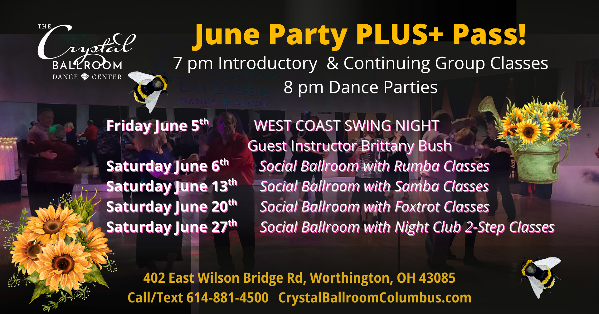 June Ballroom Dance Classes and Parties - Jun 27