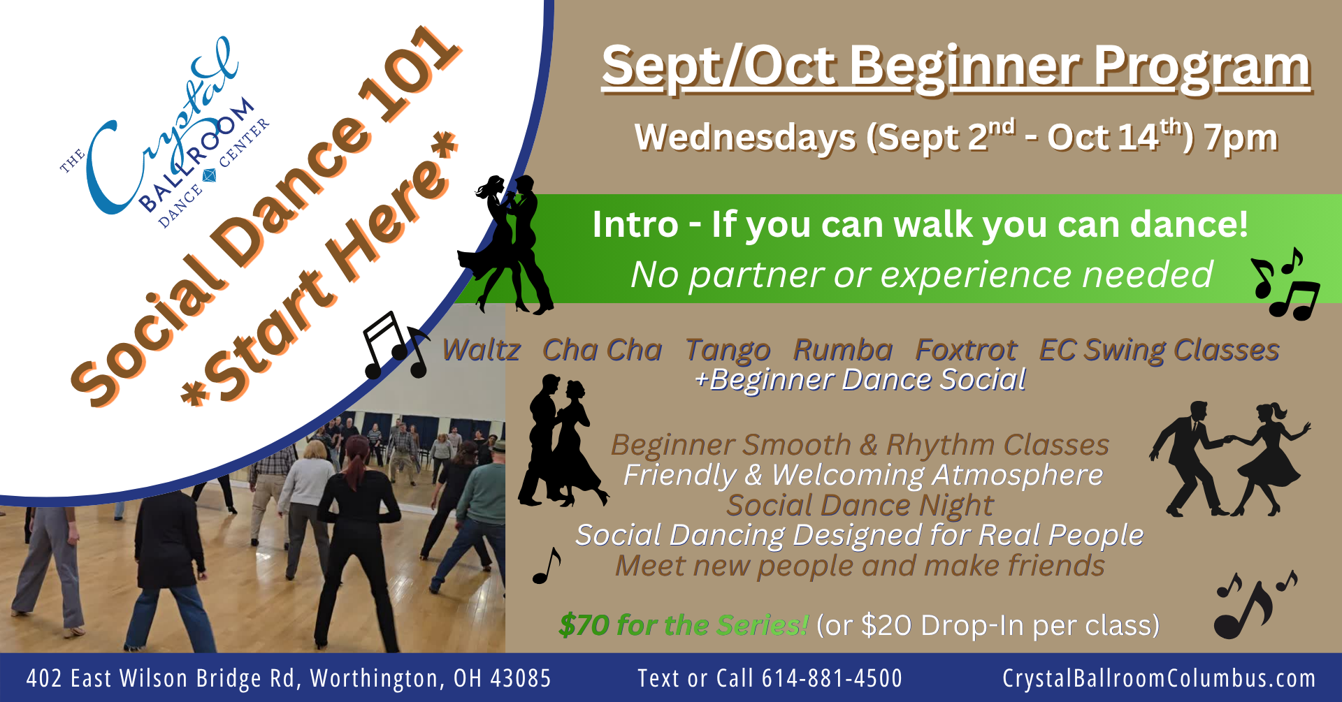 Social Dance 101: Beginner Program - Oct 14
