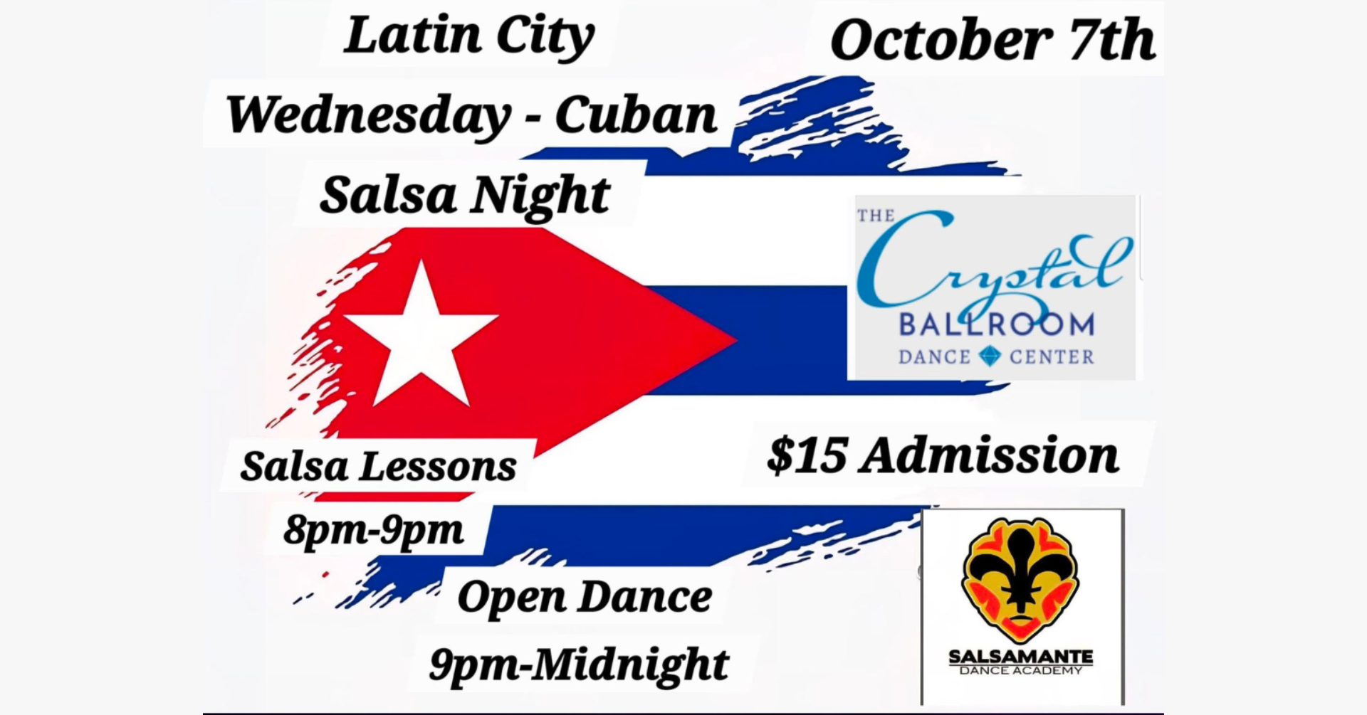 Cuban Salsa Night - Latin City Wednesdays - Oct 28