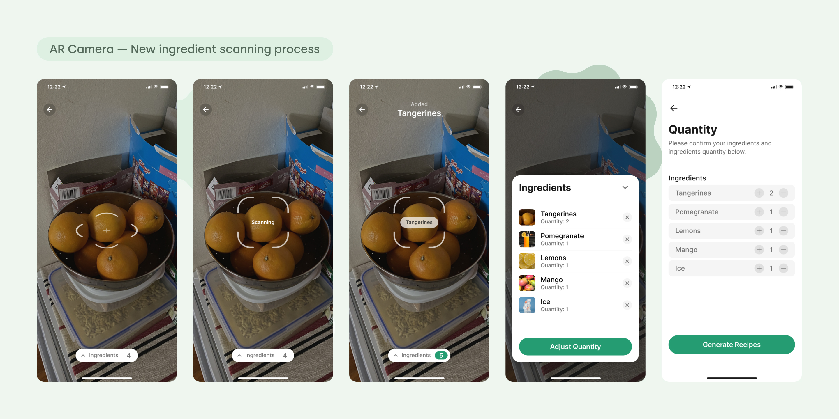 New ingredient scanning process