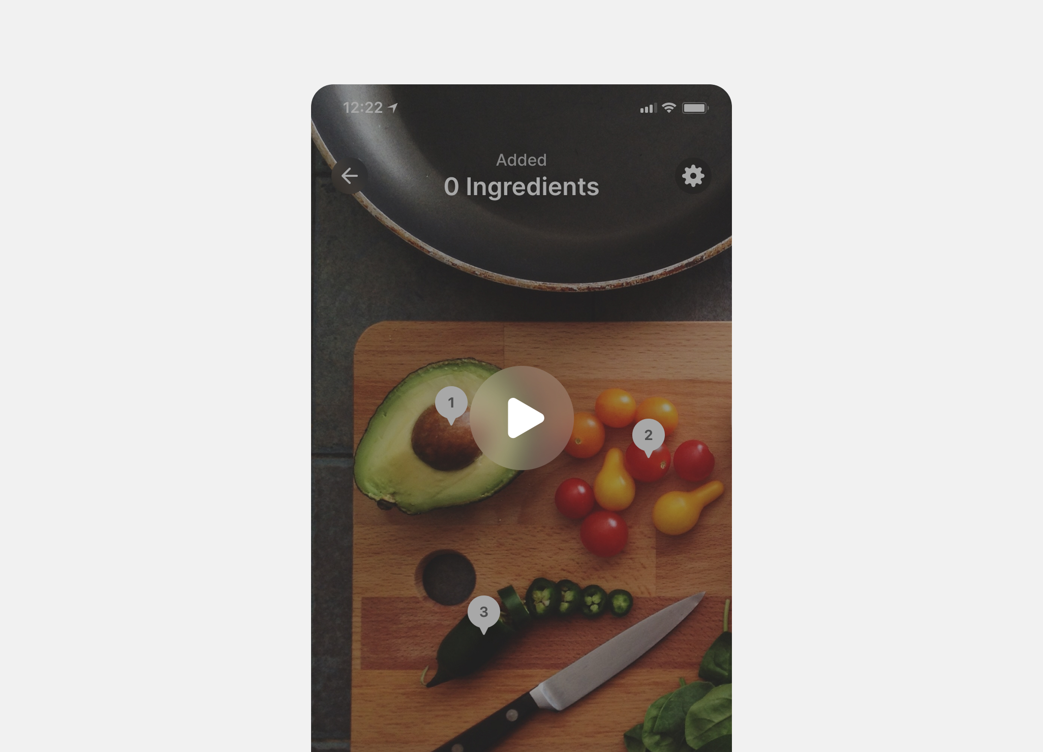 ChowTime AR testing prototype