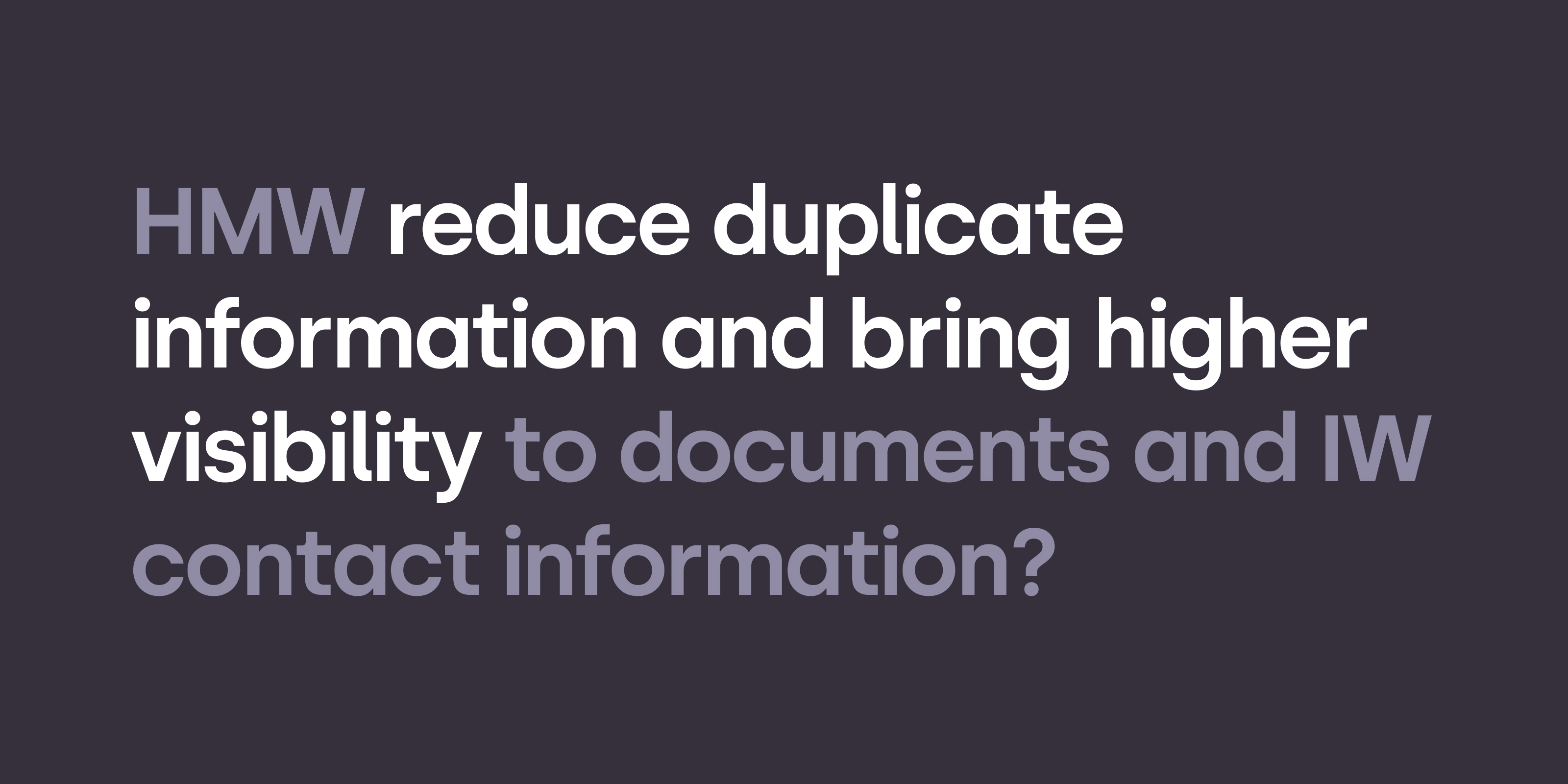 Reduce duplicate info and bring visibility to important content