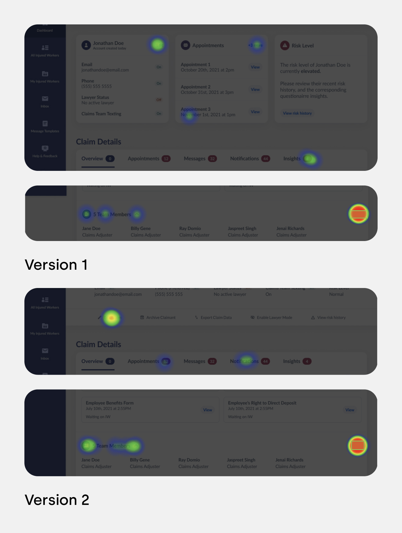 Scenario 5 heatmap comparison