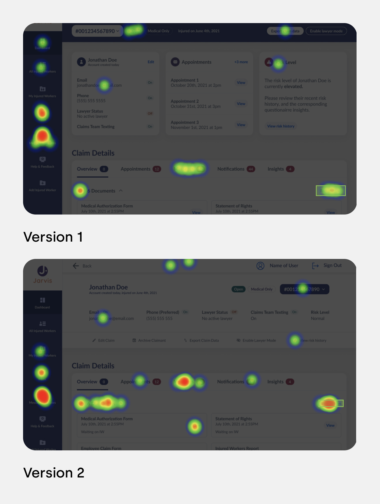 Scenario 3 heatmap comparison