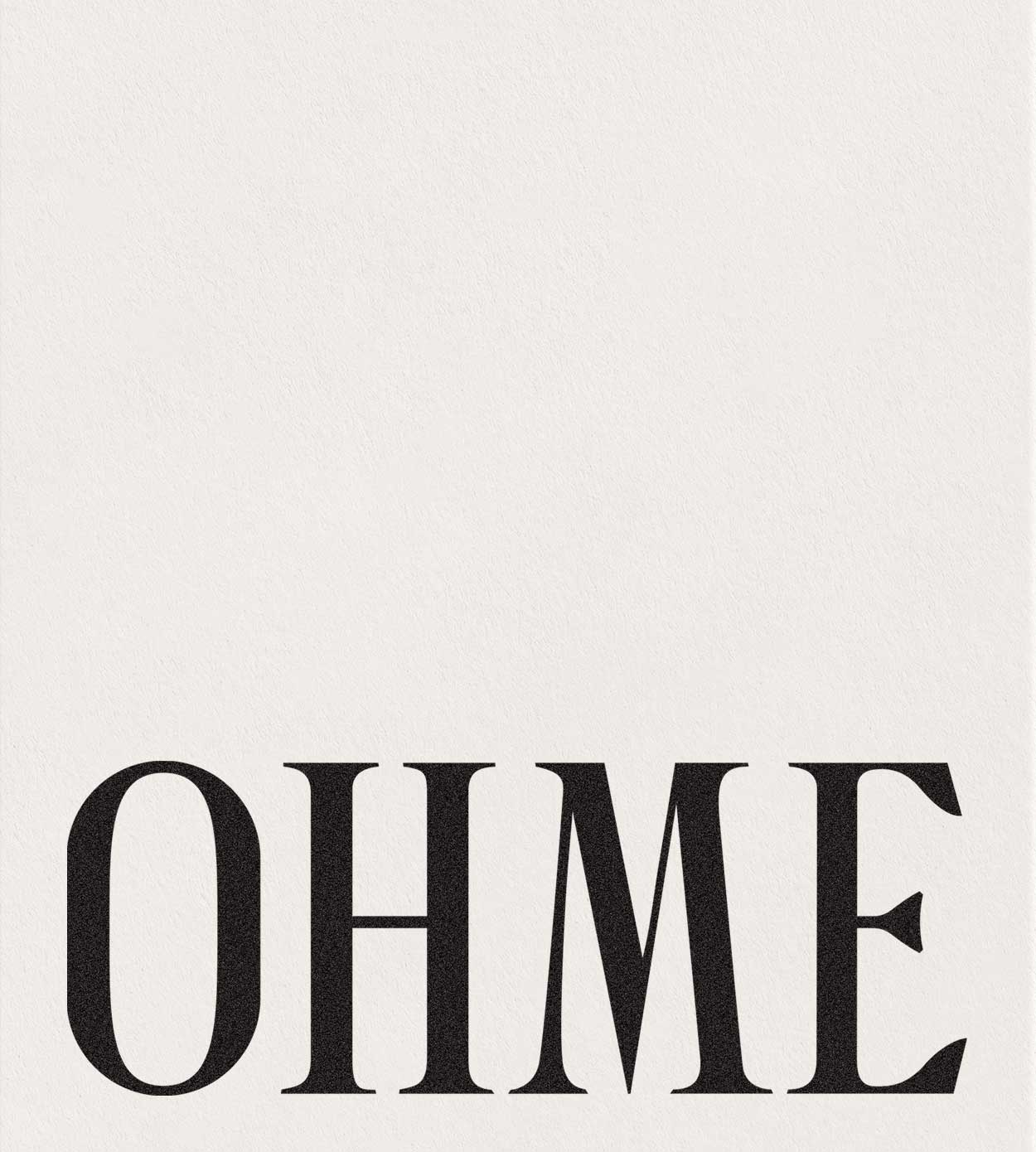 Custom typography for OHME's logo design