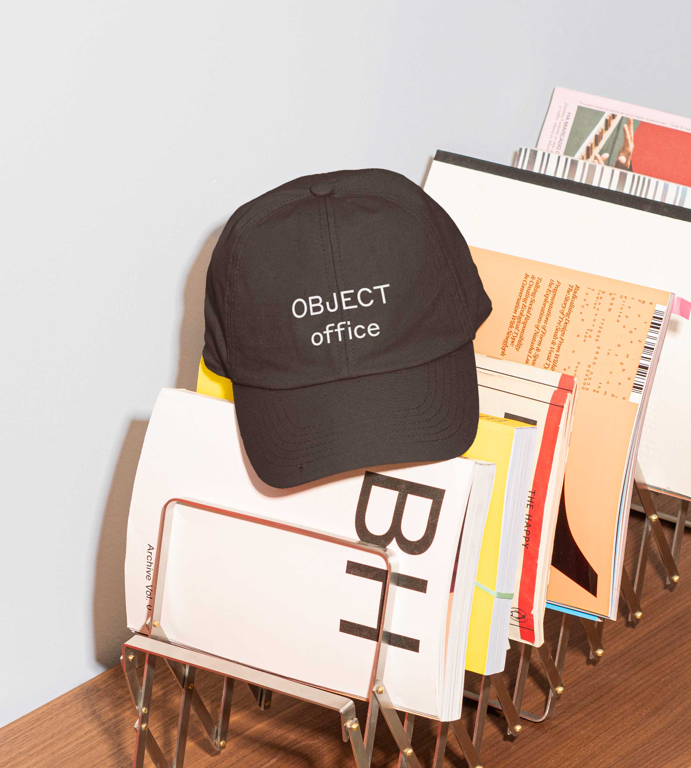 Object Office Architects brown hat design featuring logo
