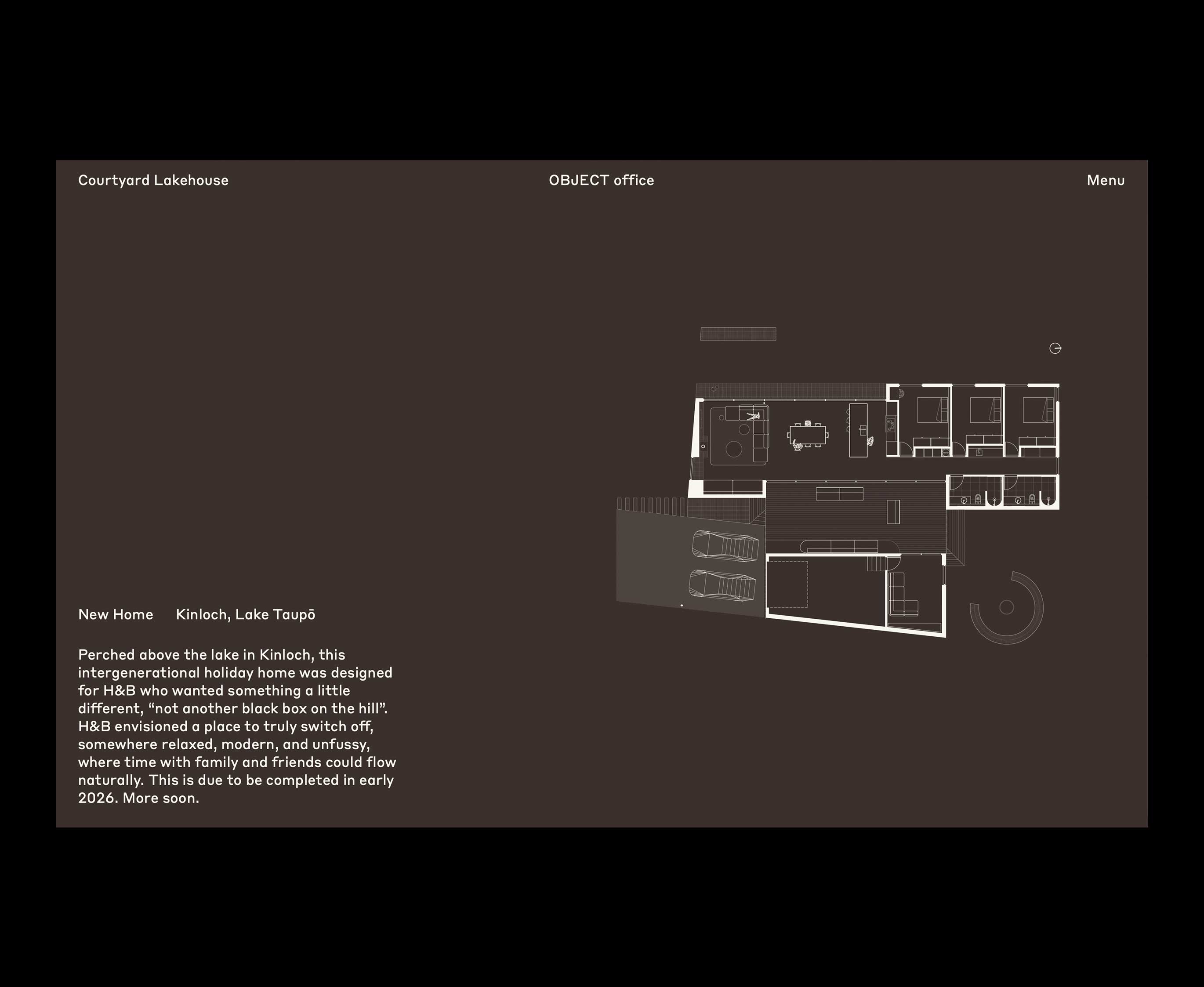 Object Office Architects project pages web design