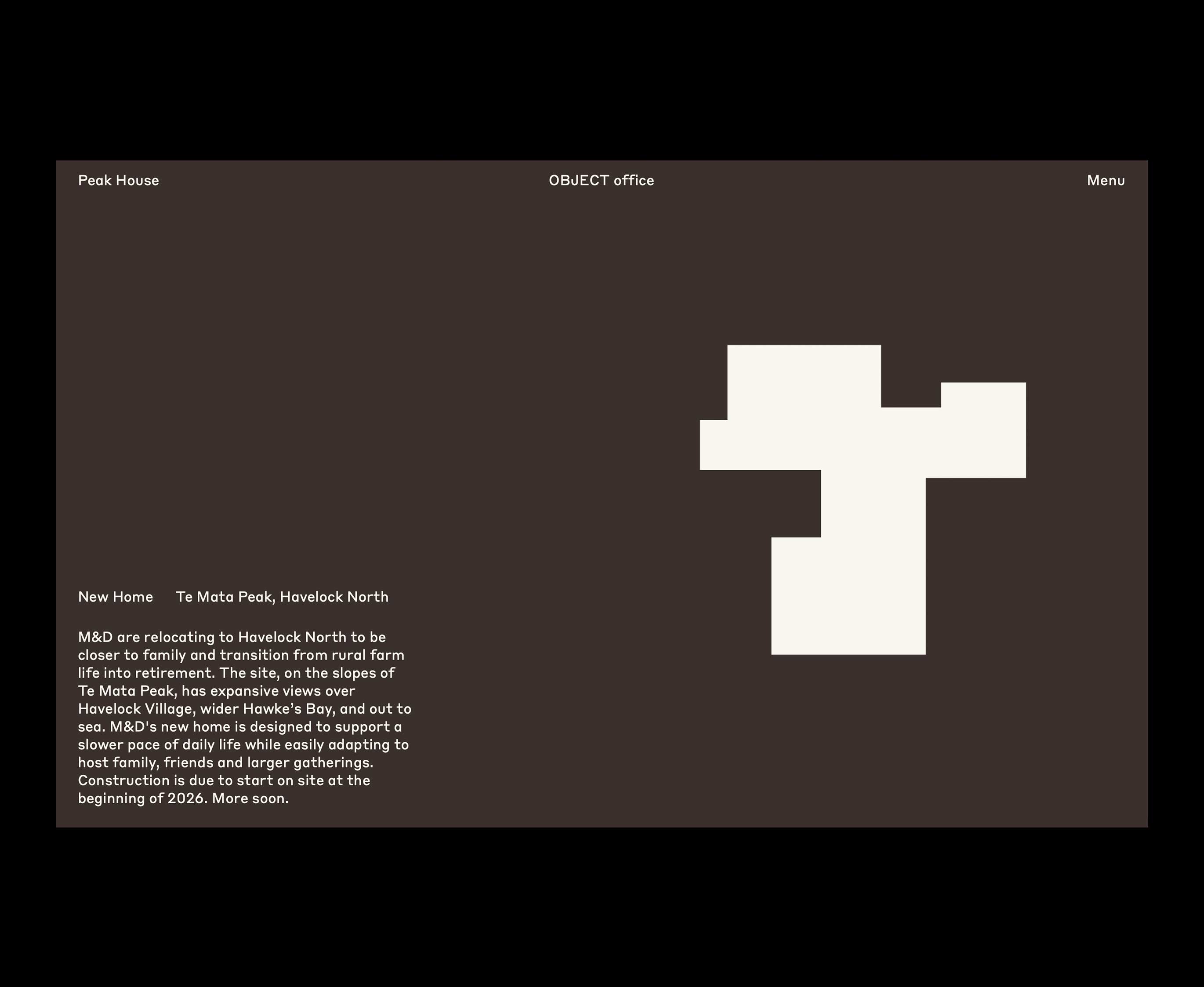 Object Office Architects project pages web design